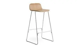 Normann Copenhagen - Just Barstool w. Back 75 cm