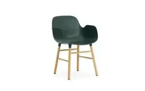 Normann Copenhagen - Form Armchair - Grøn m. ben i eg