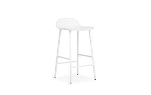 Normann Copenhagen - Form barstol 65 cm -hvid/stål