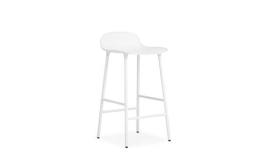 Normann Copenhagen - Form barstol 65 cm -hvid/stål