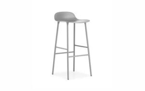Normann Copenhagen - Form Barstool 75 cm - Grå/Grå Stål