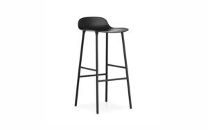 Normann Copenhagen - Form Barstool 75 cm - Sort/Sort stål