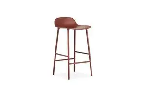 Normann Copenhagen - Form Barstool 75 cm - Rød/Rød stål