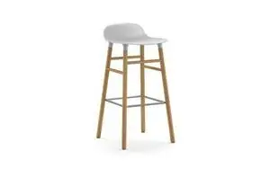 Normann Copenhagen - Form Barstool 75 cm - Hvid/eg