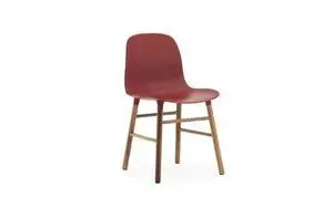 Normann Copenhagen - Form Chair - Rød m. valnød ben
