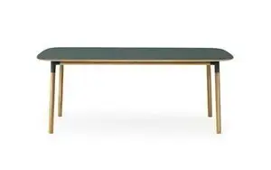 Normann Copenhagen - Form Table 95 x 200 cm - Grøn/Eg