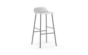Normann Copenhagen - Form Barstool 75 cm - Hvid/Chrome