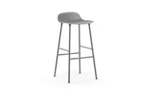 Normann Copenhagen - Form Barstool 75 cm - Grå/Chrome