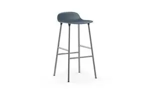 Normann Copenhagen - Form Barstool 75 cm - Blå/Chrome