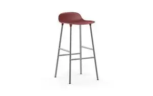 Normann Copenhagen - Form Barstool 75 cm - Rød/Chrome