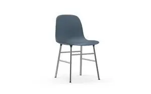 Normann Copenhagen - Form Chair - Blå m. Chrome ben