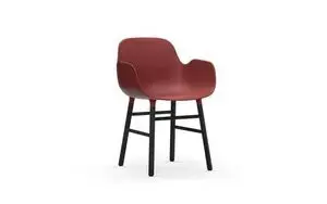 Normann Copenhagen - Form Armchair - Rød m. sorte ben i eg
