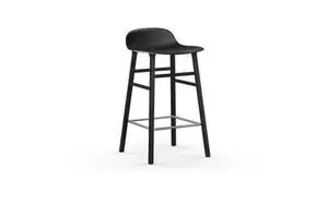 Normann Copenhagen - Form barstol 65 cm - sort/sort