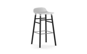 Normann Copenhagen - Form Barstool 75 cm - Hvid/Sort eg