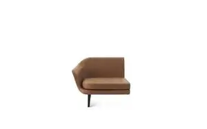 Normann Copenhagen - Sum Modular Sofa 100 Left Armrest Black Alu