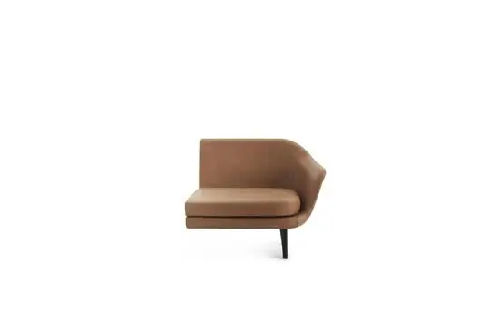 Normann Copenhagen - Sum Modular Sofa 120 Right Armrest Black Alu