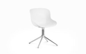 Normann Copenhagen - Hyg Chair Swivel 4L - Hvid/Alu