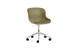 Normann Copenhagen - Hyg Chair Swivel 5W Gas Lift - Olive/Alu