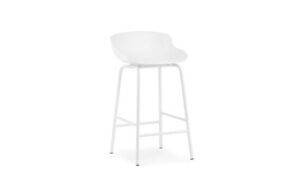 Normann Copenhagen - Hyg Barstool 65 cm - Hvid/Hvid stål