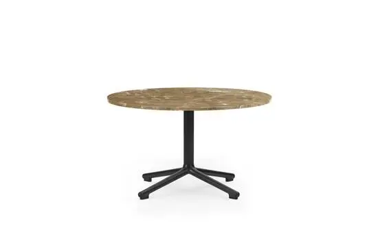 Normann Copenhagen - Lunar Coffee Table H40 Ø70 cm Black Alu