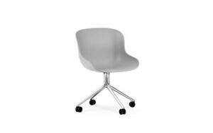 Normann Copenhagen - Hyg Chair Swivel 4W - Grå/Alu