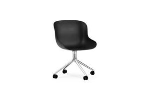 Normann Copenhagen - Hyg Chair Swivel 4W - Sort/Alu