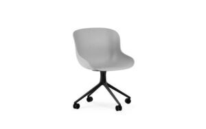 Normann Copenhagen - Hyg Chair Swivel 4W - Grå/Black Alu