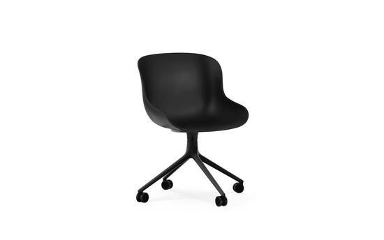 Normann Copenhagen - Hyg Chair Swivel 4W Black Alu