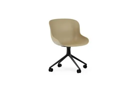 Normann Copenhagen - Hyg Chair Swivel 4W Black Alu