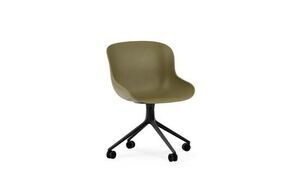 Normann Copenhagen - Hyg Chair Swivel 4W - Olive/Black Alu