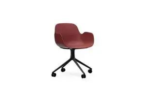 Normann Copenhagen - Form Armchair Swivel 4W Black Alu