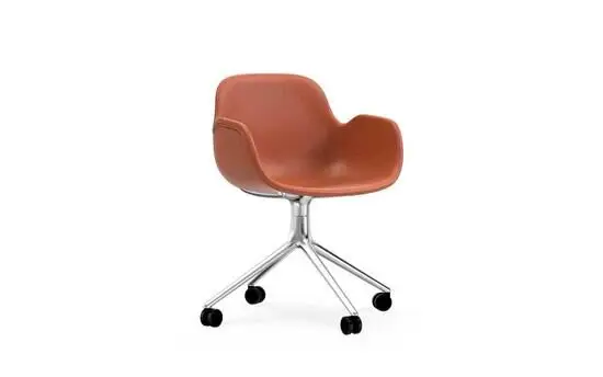 Normann Copenhagen - Form Armchair Swivel 4W Full Uph. Alu