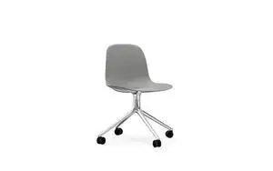 Normann Copenhagen - Form Chair Swivel 4W - Grå/Alu