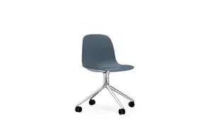 Normann Copenhagen - Form Chair Swivel 4W - Blå/Alu