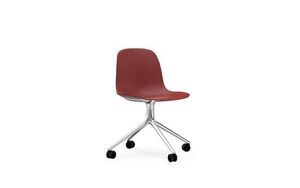 Normann Copenhagen - Form Chair Swivel 4W - Rød/Alu