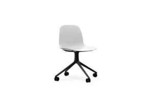 Normann Copenhagen - Form Chair Swivel 4W Black Alu