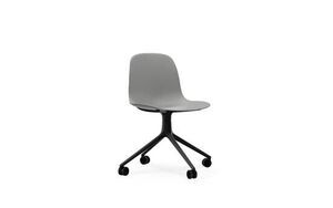 Normann Copenhagen - Form Chair Swivel 4W - Grå/Black Alu