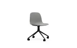 Normann Copenhagen - Form Chair Swivel 4W Black Alu