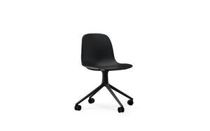Normann Copenhagen - Form Chair Swivel 4W - Sort/Black Alu