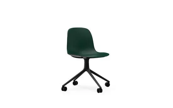 Normann Copenhagen - Form Chair Swivel 4W Black Alu