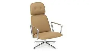 Normann Copenhagen - Pad Lounge Chair High Swivel  Alu