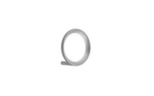 Loop Hook Medium i cirkulært design, monterbar på væggen. Vist i en neutral farve, som grå.