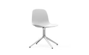 Normann Copenhagen - Form Chair Swivel 4L - Hvid/Alu