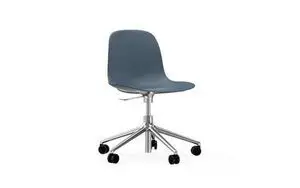 Normann Copenhagen - Form Chair Swivel 5W Gas Lift - Blå/Alu