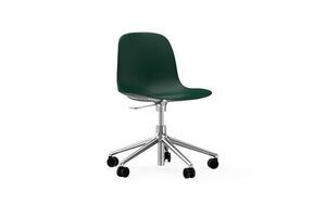 Normann Copenhagen - Form Chair Swivel 5W Gas Lift - Grøn/Alu