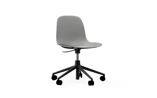 Normann Copenhagen - Form Chair Swivel 5W Gas Lift Black Alu