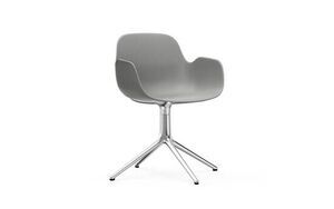 Normann Copenhagen - Form Armchair Swivel 4L - Grå/Alu