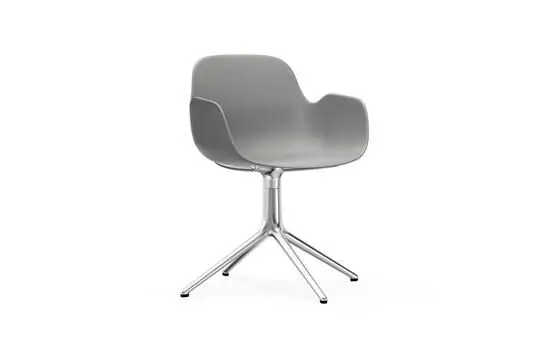 Normann Copenhagen - Form Armchair Swivel 4L Alu