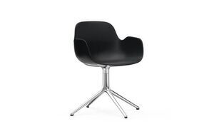 Normann Copenhagen - Form Armchair Swivel 4L - Sort/Alu