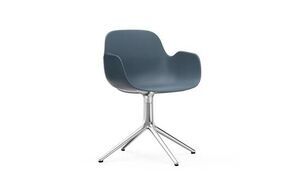 Normann Copenhagen - Form Armchair Swivel 4L - Blå/Alu